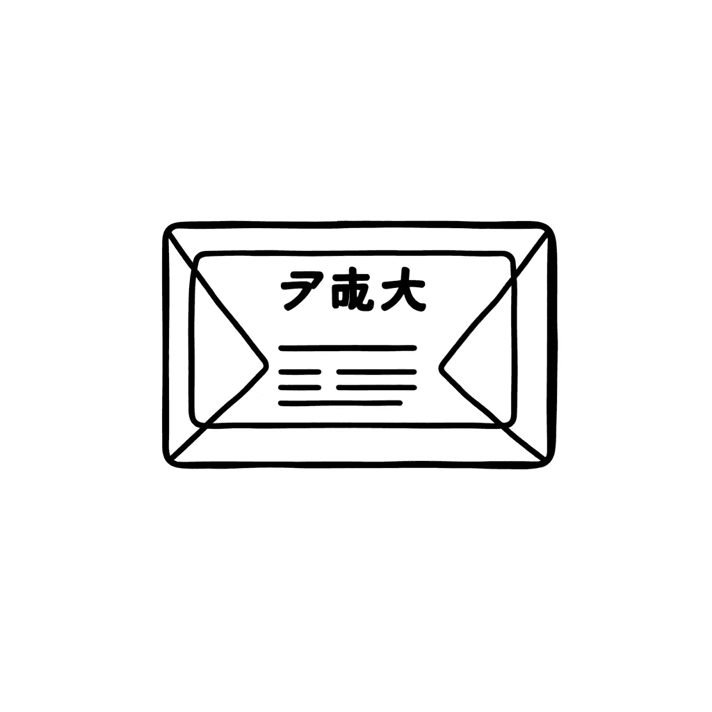 Illustration for 書留