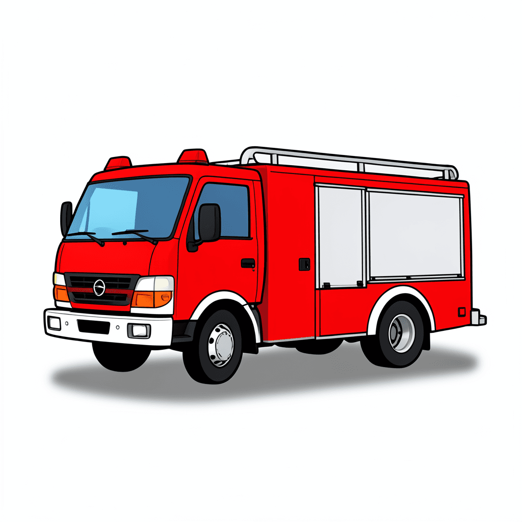 Illustration for 消防車