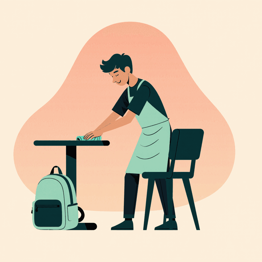 Illustration for バイト