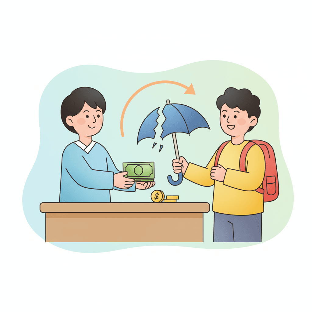 Illustration for 払戻す