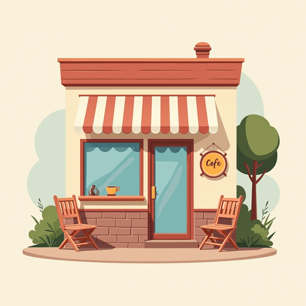 Illustration for カフェ